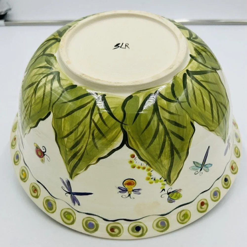 Hand Painted Art Pottery 11” x 5
